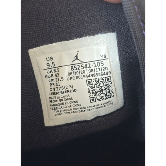 Nike Air Jordan 1 Retro Mid SE Court Purple 852542-105 - Men’s Size 9.5 - Picture 7 of 7